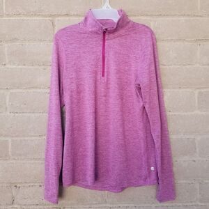 CHAMPION HALF ZIP LIGHTWEIGHT PINK JACKET SZ M